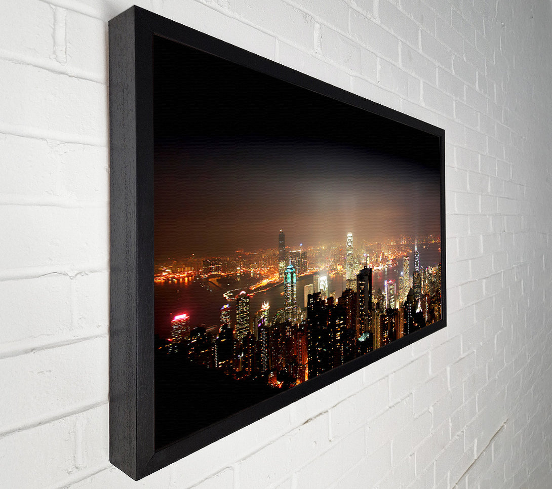  A Canvas Print of Hong Kong From Above Canvas Print