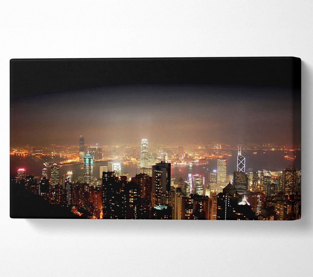  A Canvas Print of Hong Kong From Above Canvas Print