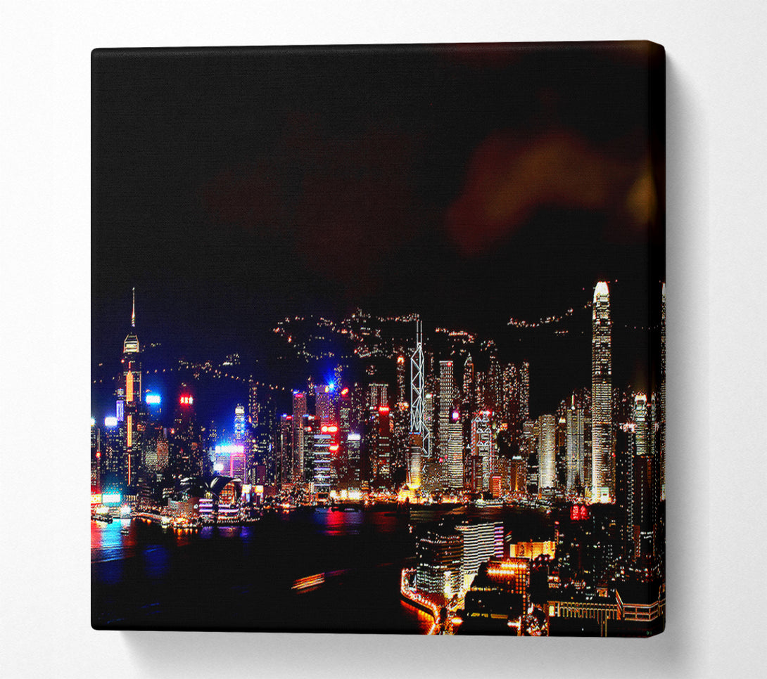  A Canvas Print of Hong Kong Reflections Canvas Print