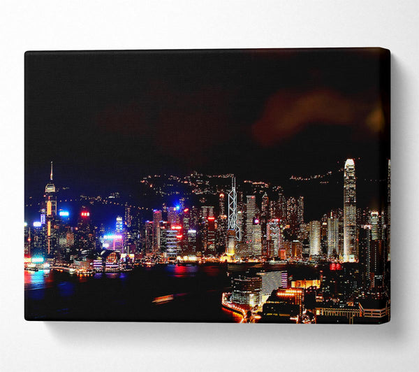  A Canvas Print of Hong Kong Reflections Canvas Print