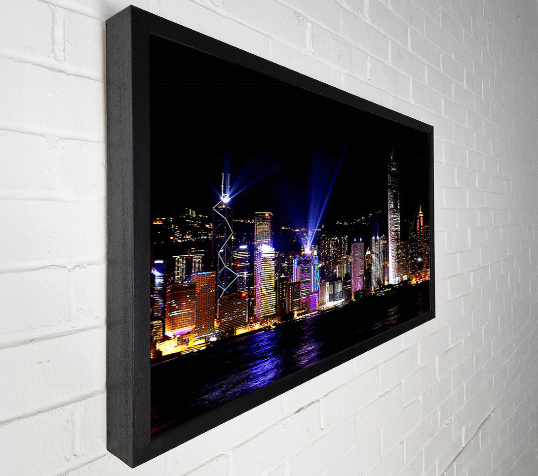  A Canvas Print of Hong Kong Skyline Canvas Art