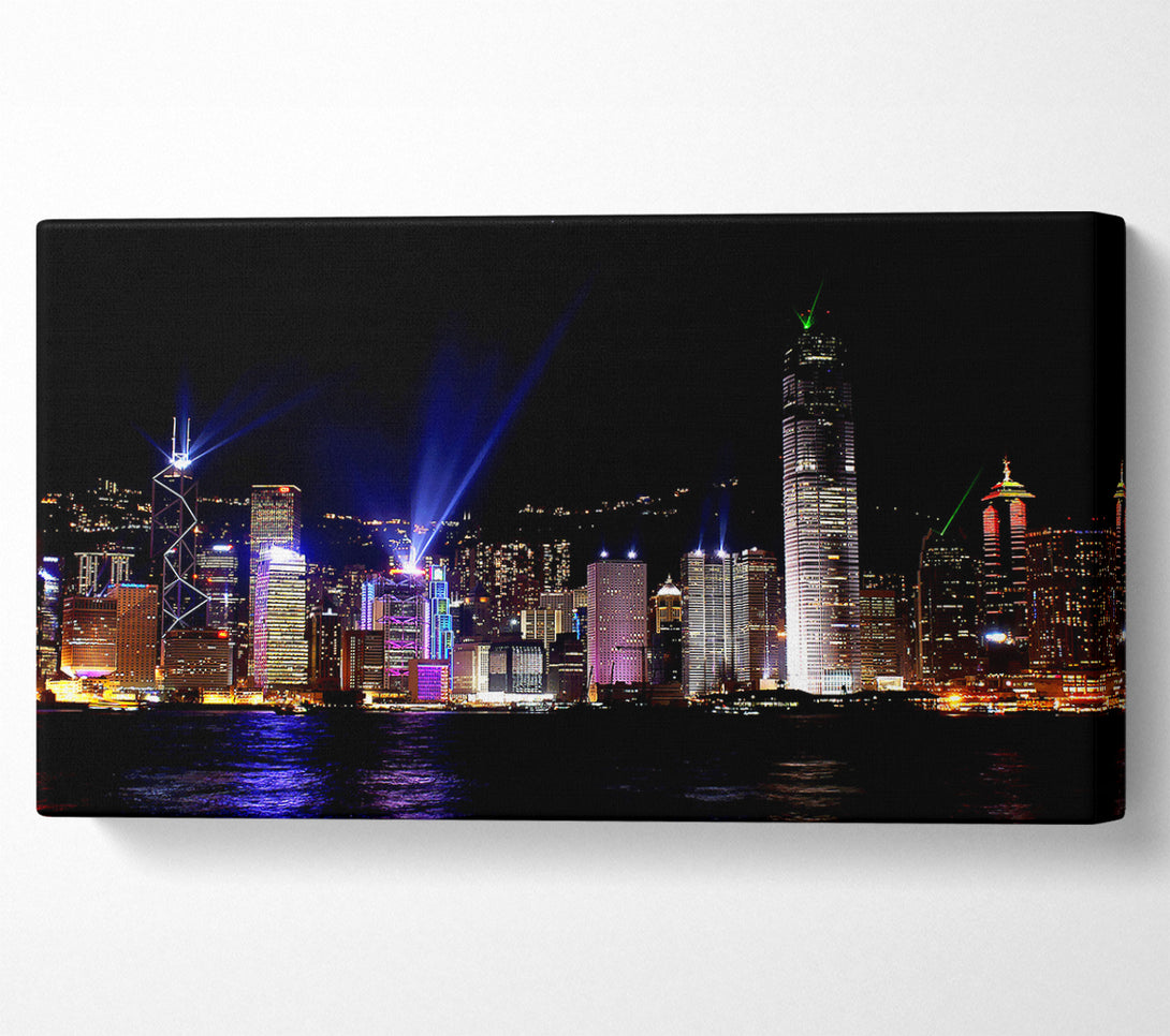  A Canvas Print of Hong Kong Skyline Canvas Art