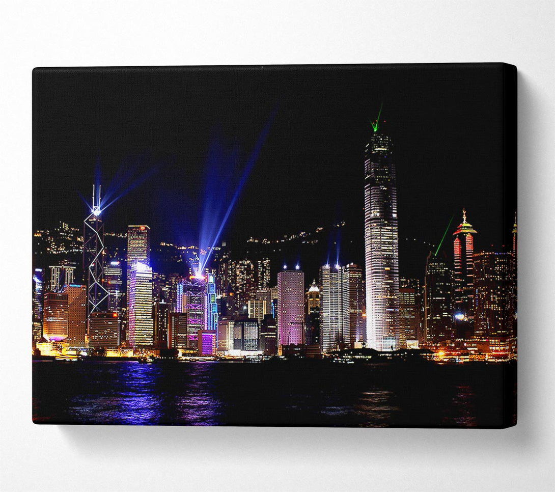  A Canvas Print of Hong Kong Skyline Canvas Art