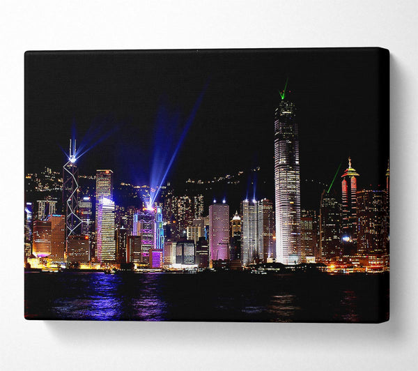  A Canvas Print of Hong Kong Skyline Canvas Art