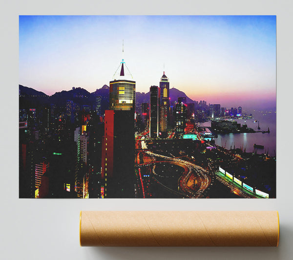 Hong Kong Surreal Nights Print