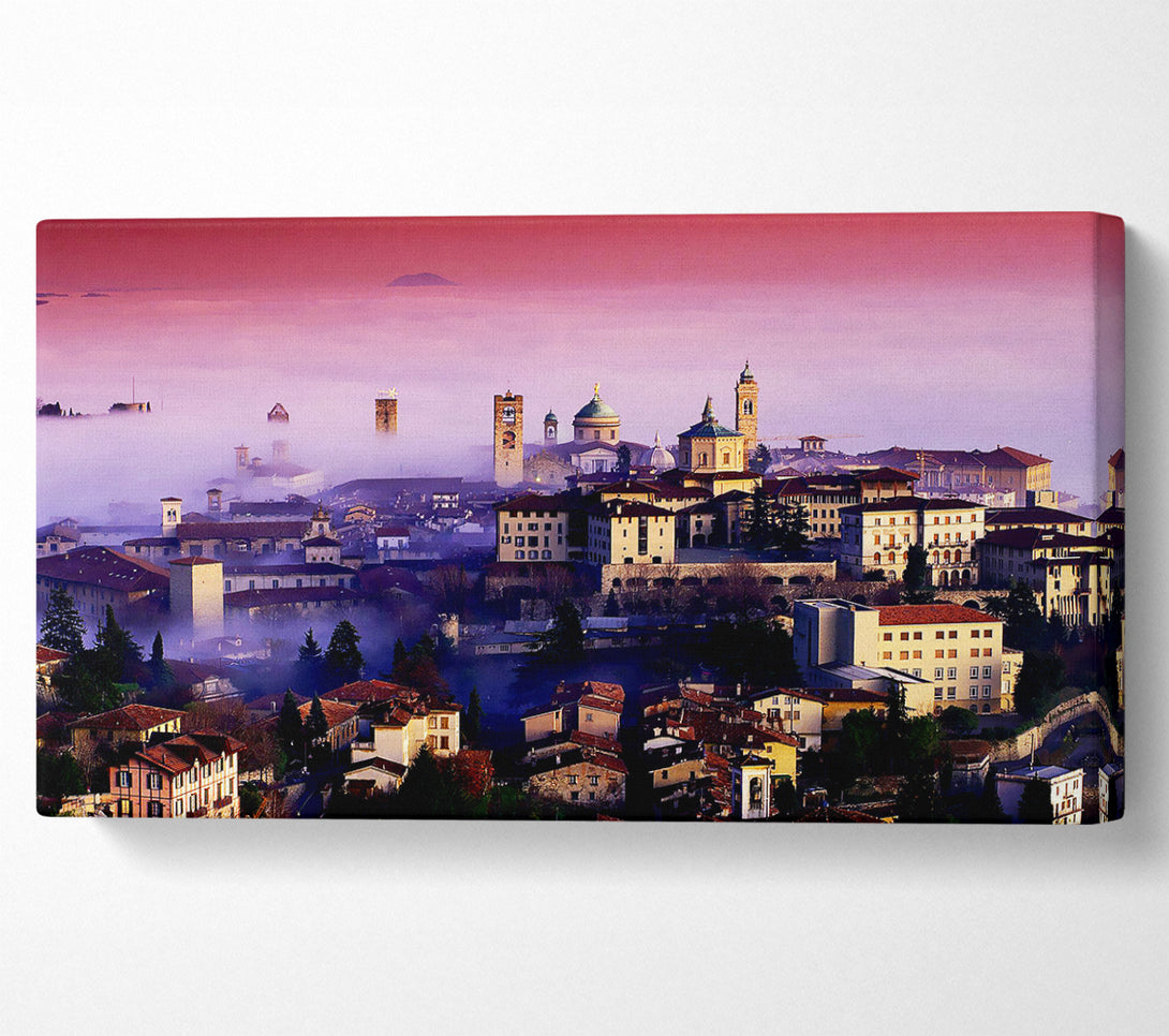  A Canvas Print of Italian City Mist Canvas Art