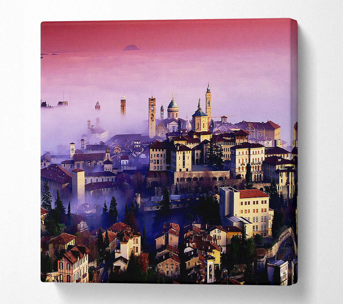  A Canvas Print of Italian City Mist Canvas Art
