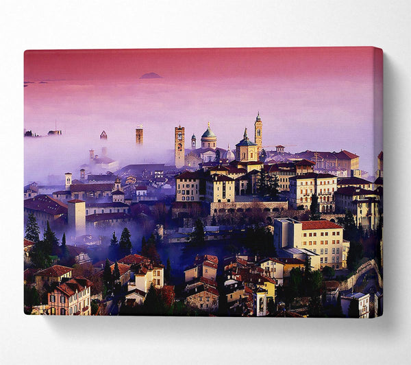  A Canvas Print of Italian City Mist Canvas Art