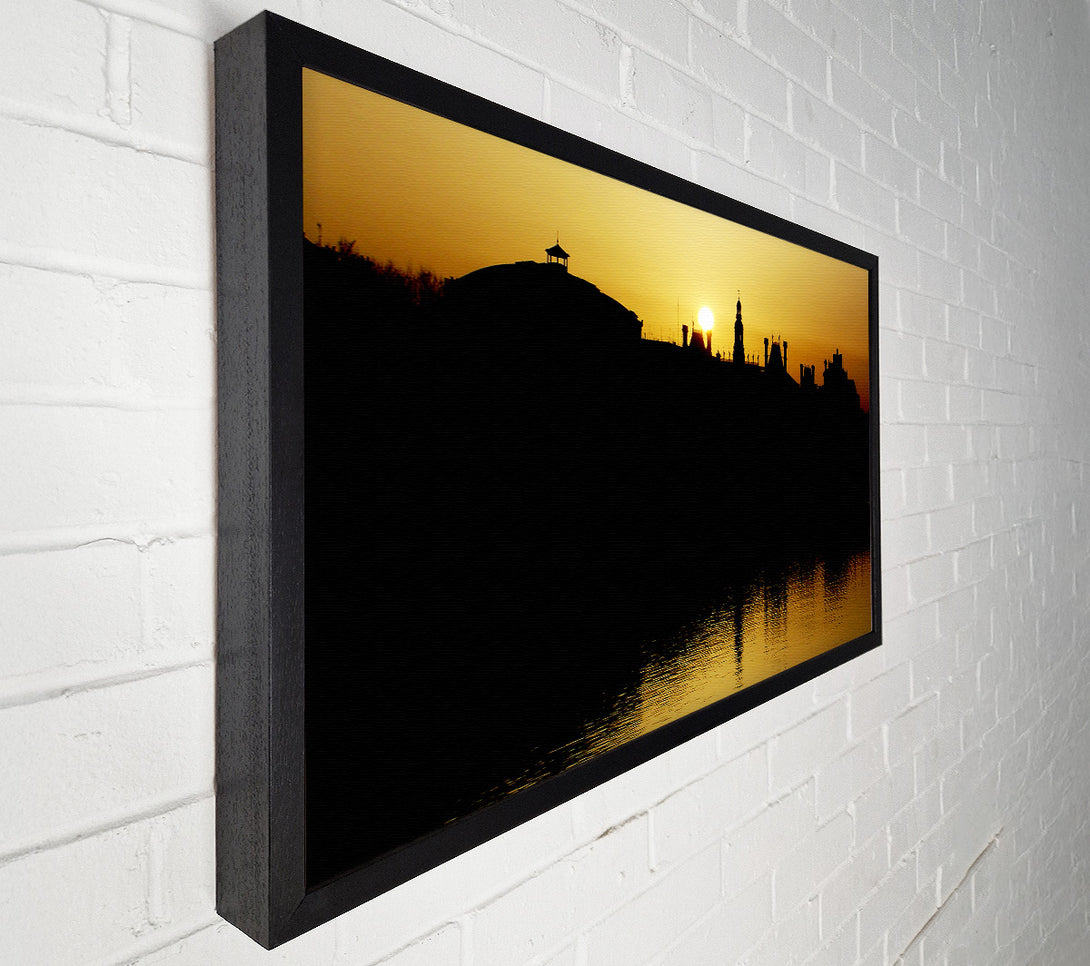  A Canvas Print of Italian City Sunset Canvas Wall Art