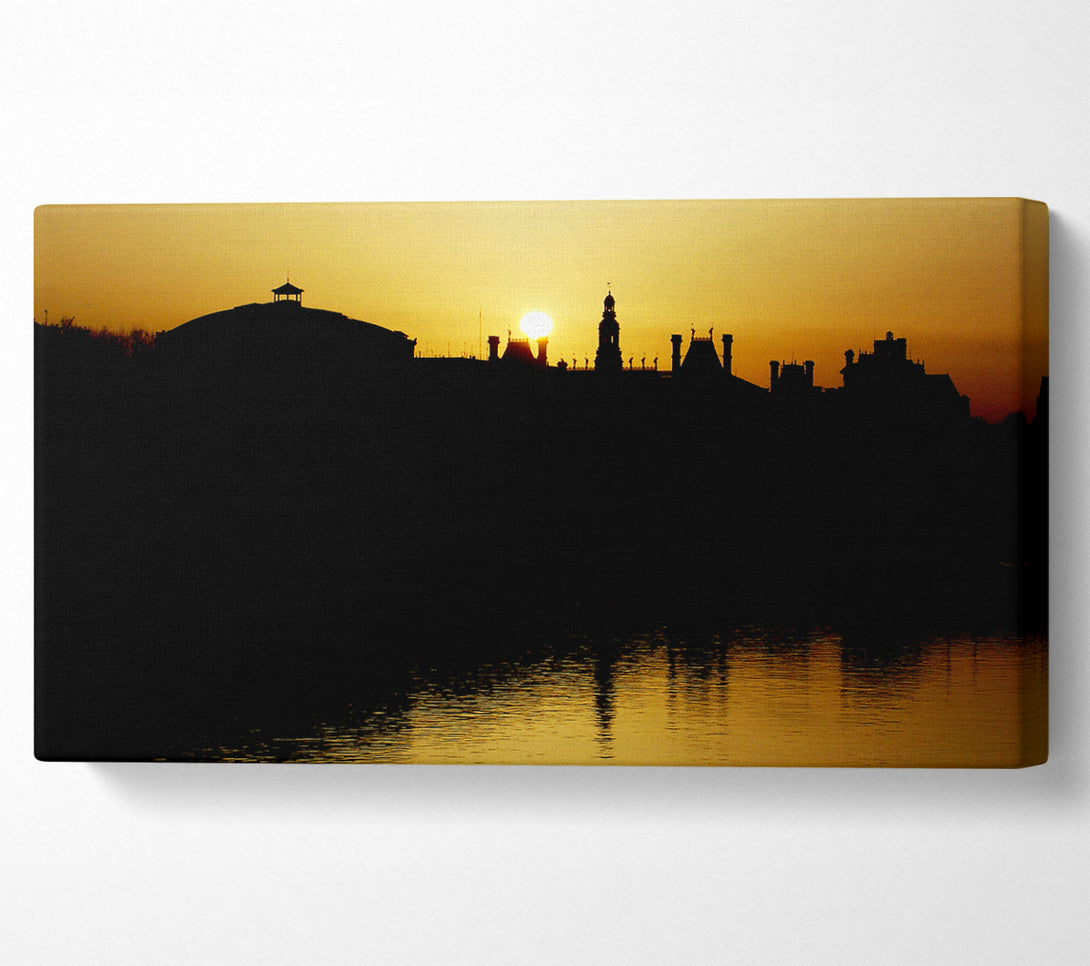  A Canvas Print of Italian City Sunset Canvas Wall Art