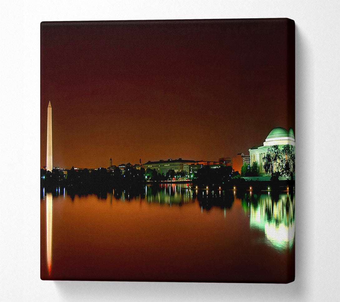  A Canvas Print of Jefferson Memorial Washington DC Canvas Print