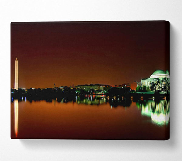  A Canvas Print of Jefferson Memorial Washington DC Canvas Print