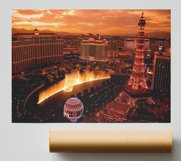 Las Vegas Little Eiffel Tower Print