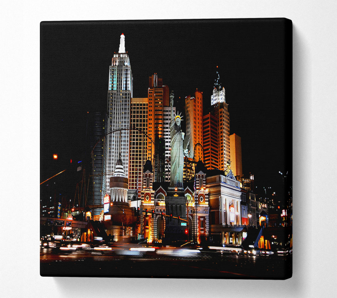  A Canvas Print of Las Vegas Statue Of Liberty Canvas Art