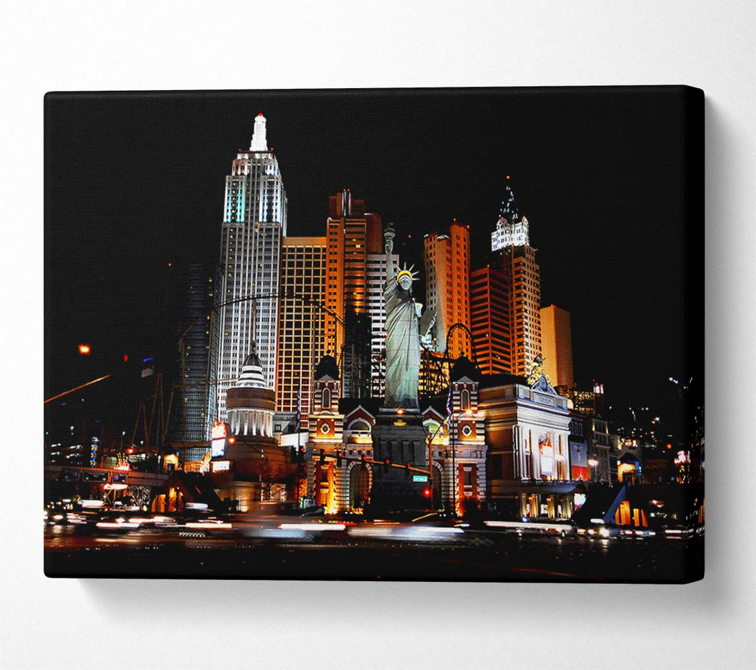  A Canvas Print of Las Vegas Statue Of Liberty Canvas Art