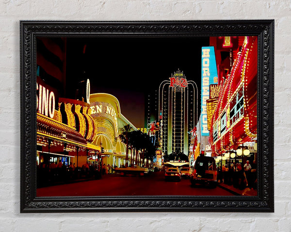Las Vegas Strip Casino Heaven Framed Print