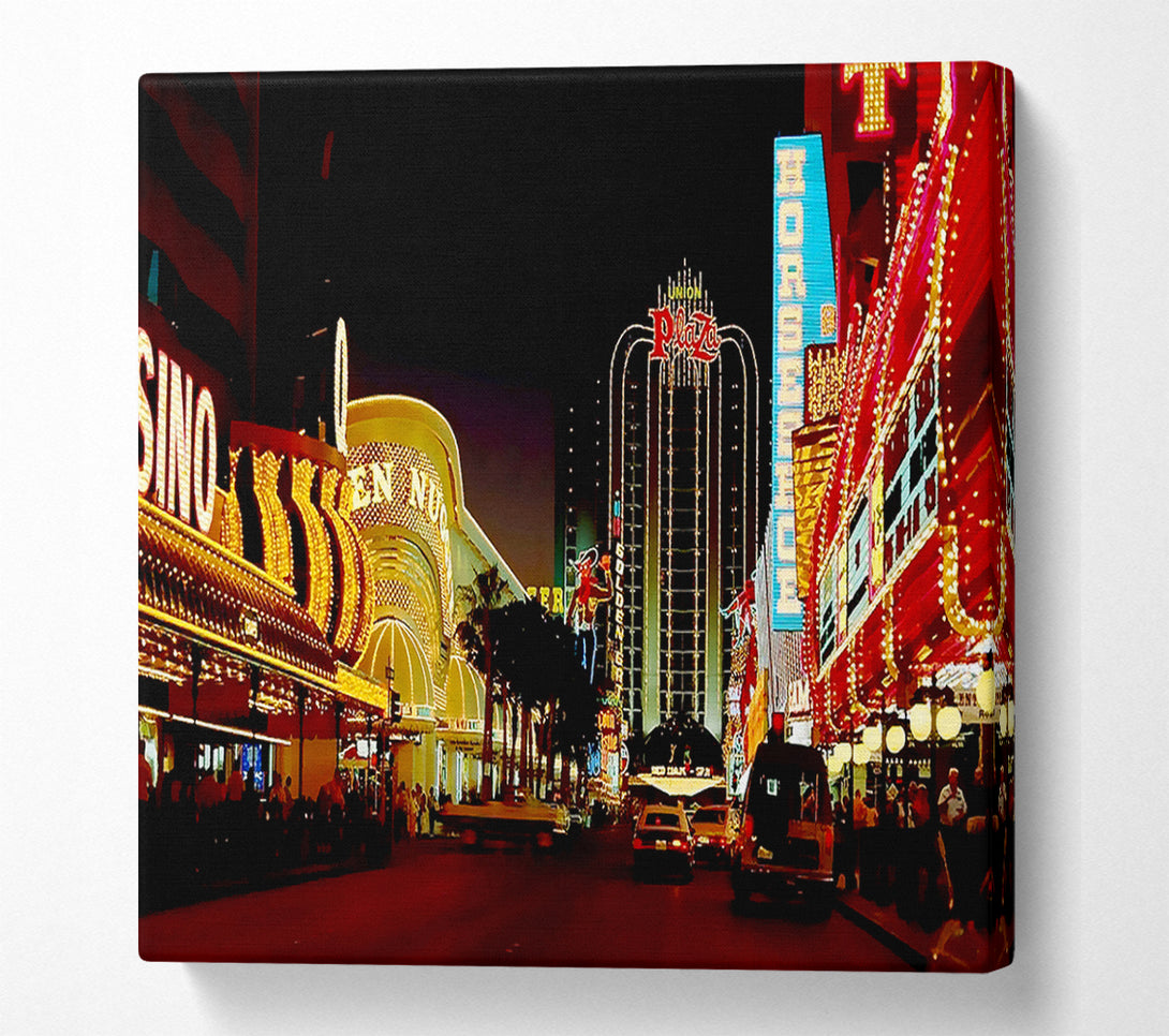  A Canvas Print of Las Vegas Strip Casino Heaven Canvas Art