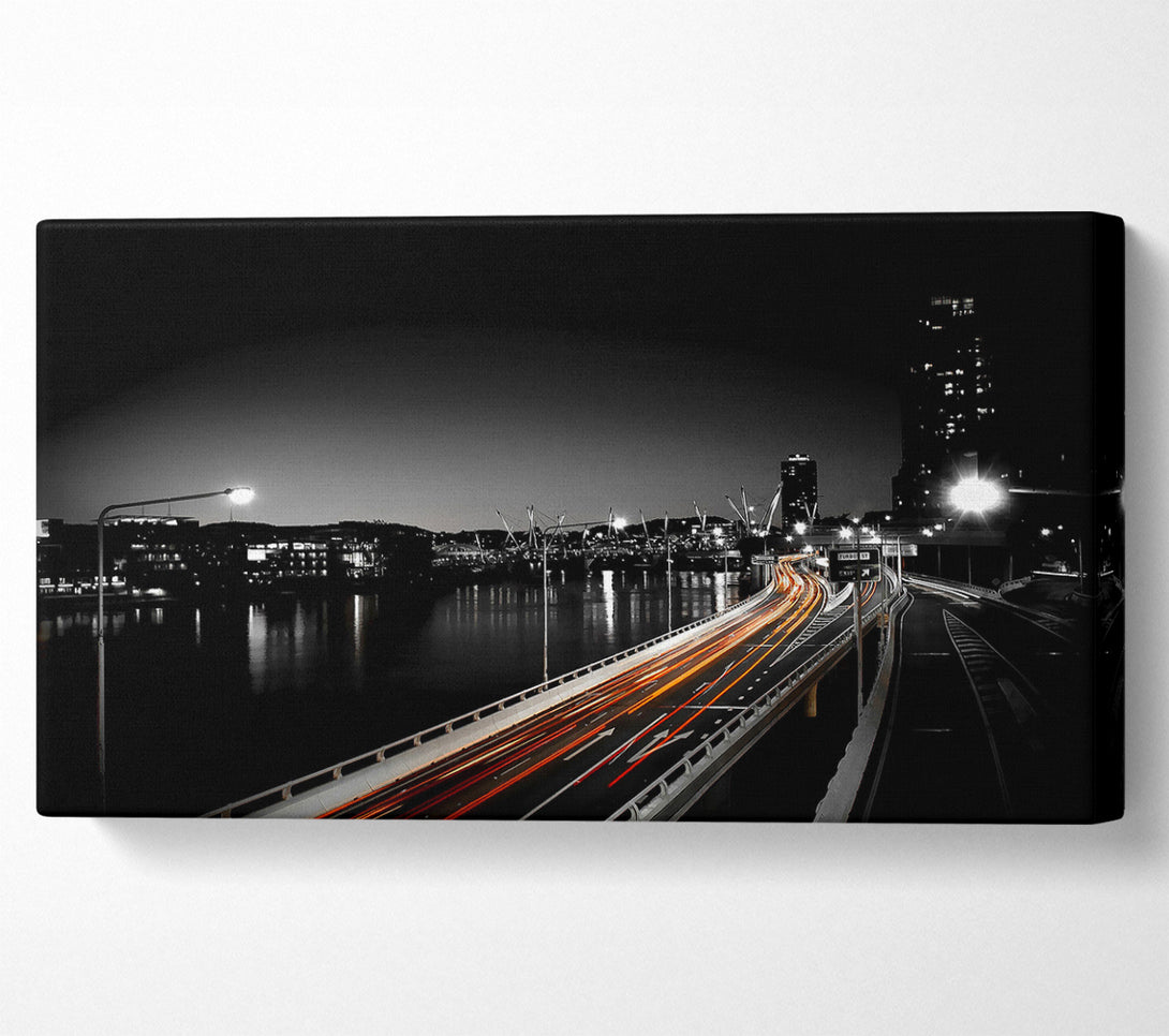  A Canvas Print of Light Traces Canvas Wall Art