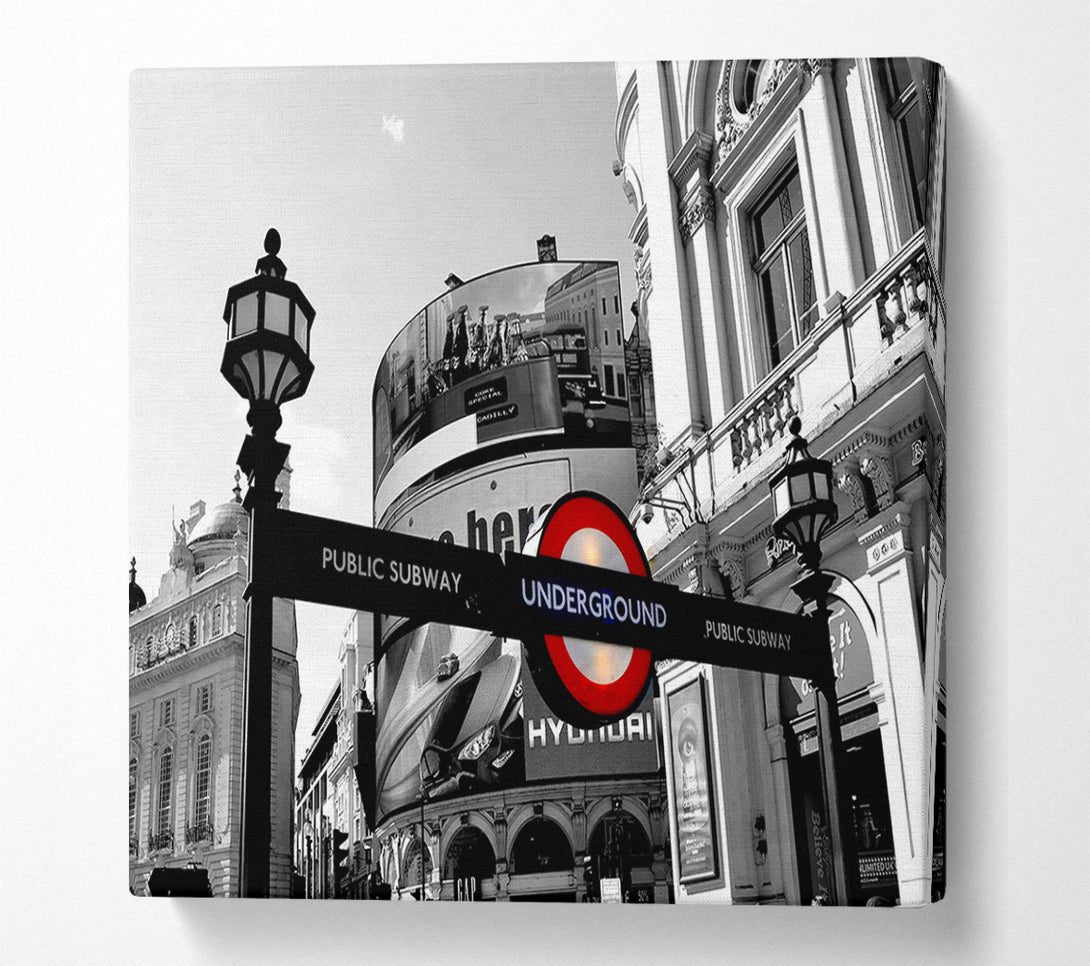  A Canvas Print of London Piccadilly Circus Canvas Art