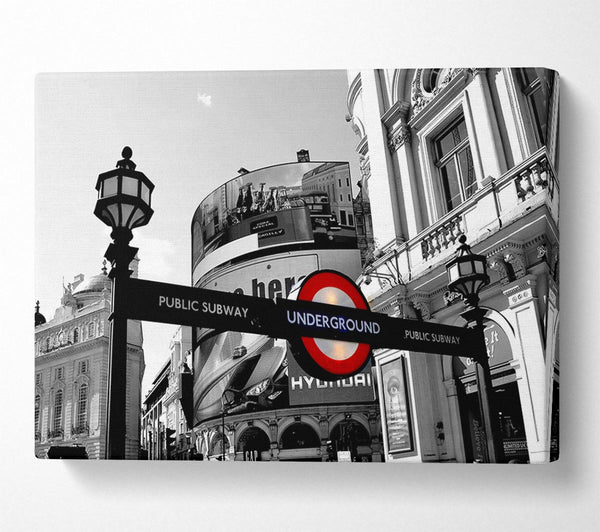  A Canvas Print of London Piccadilly Circus Canvas Art