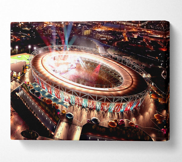  A Canvas Print of London 2012 Olympic Stadium Canvas Art