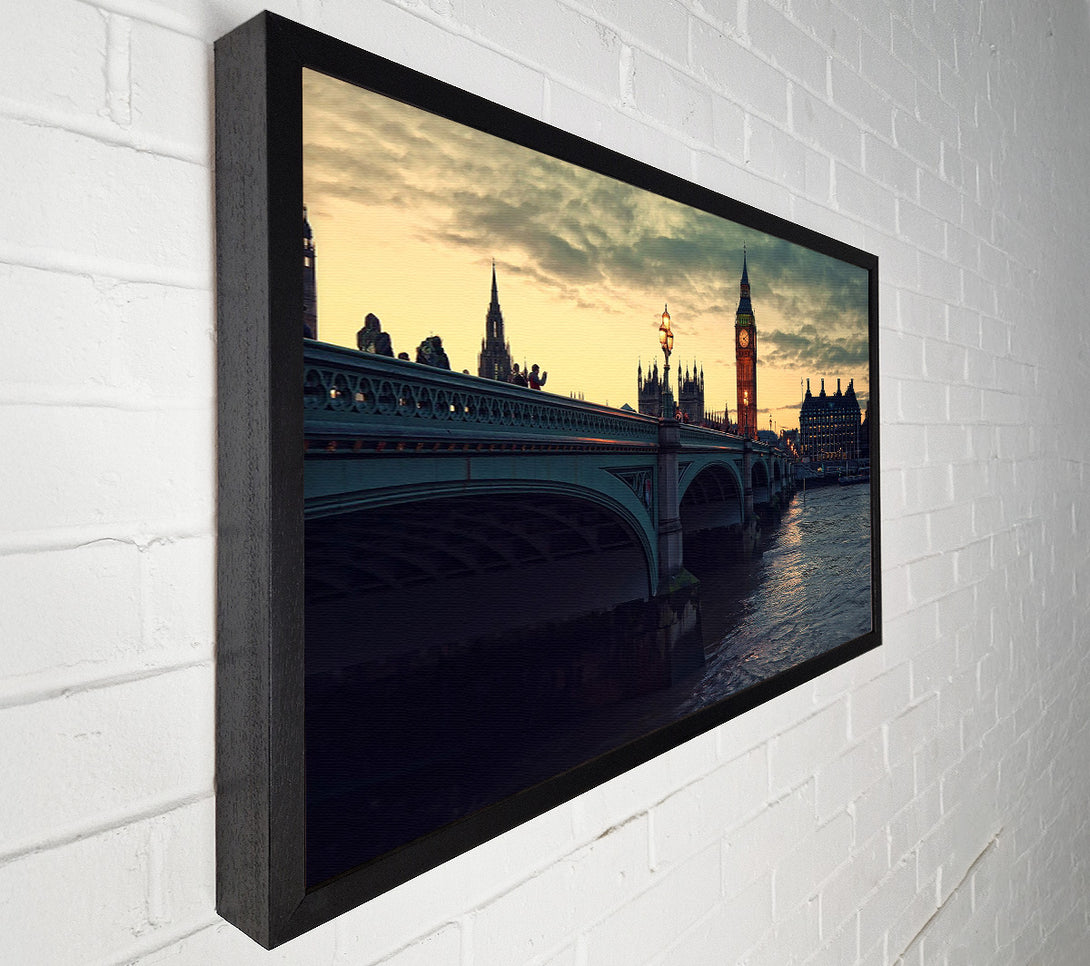 A Canvas Print of London At Dusk Canvas Wall Art