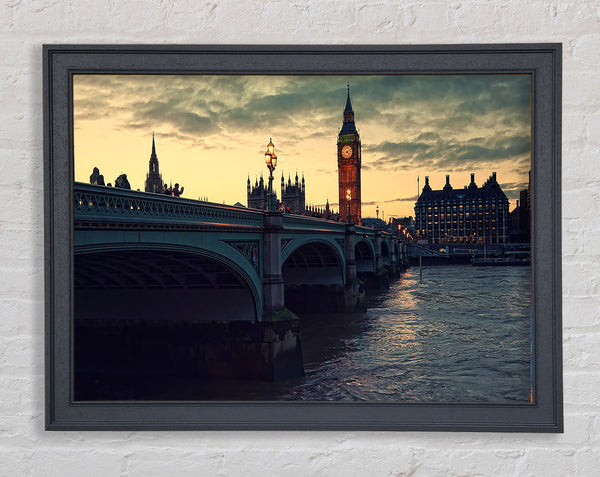 London At Dusk Framed Print