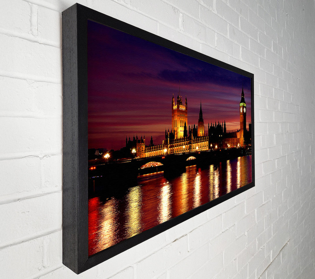  A Canvas Print of London At Night Canvas Print