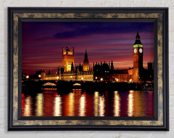 London At Night Framed Print