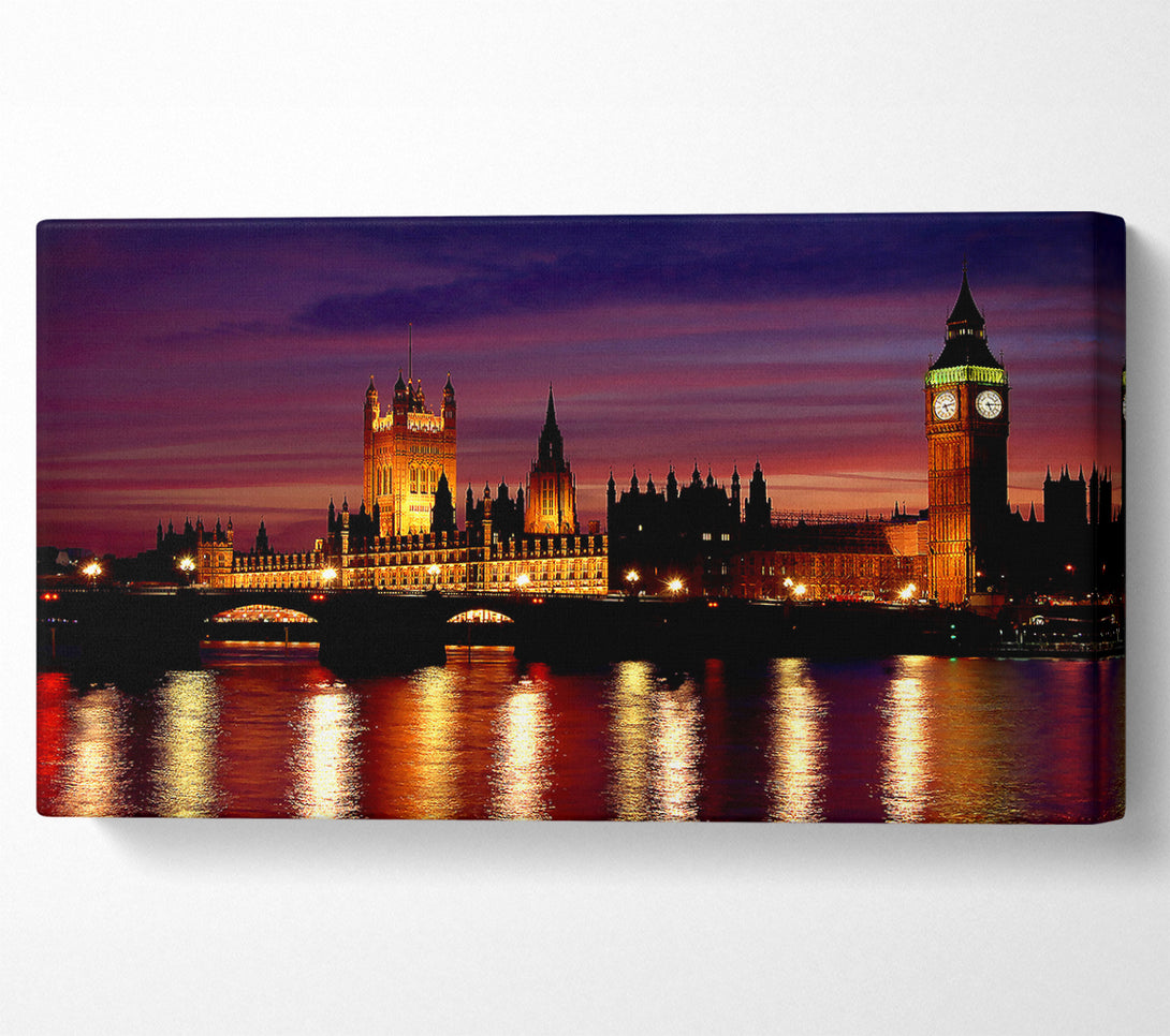  A Canvas Print of London At Night Canvas Print