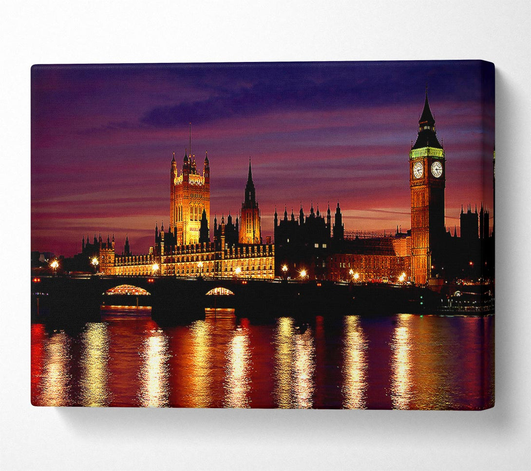  A Canvas Print of London At Night Canvas Print