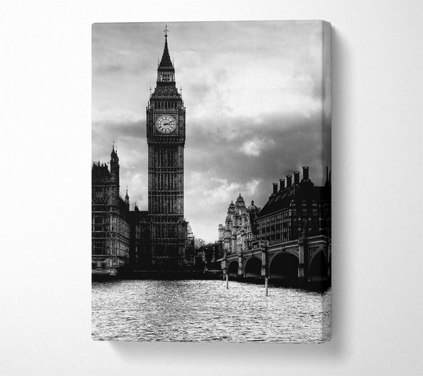  A Canvas Print of London Big Ben B n W Canvas Print