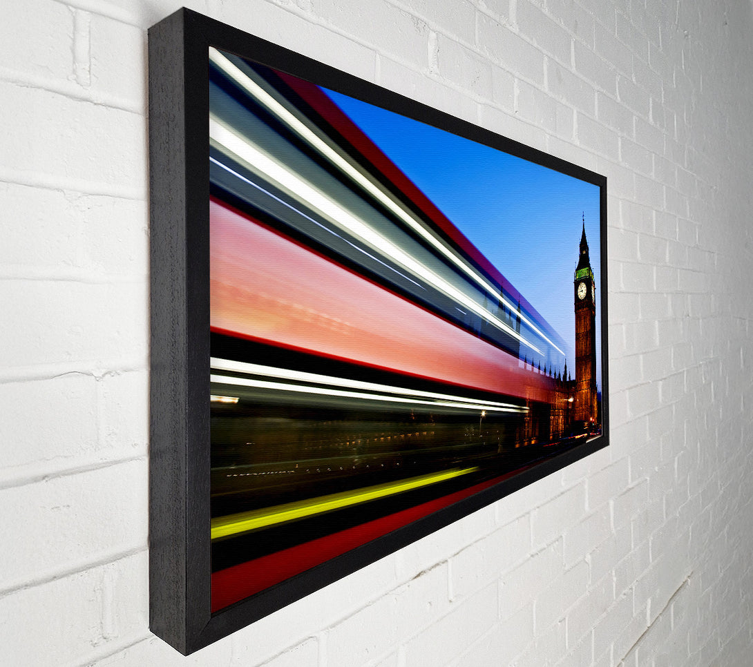  A Canvas Print of London Big Ben Double Decker Bus Canvas Art