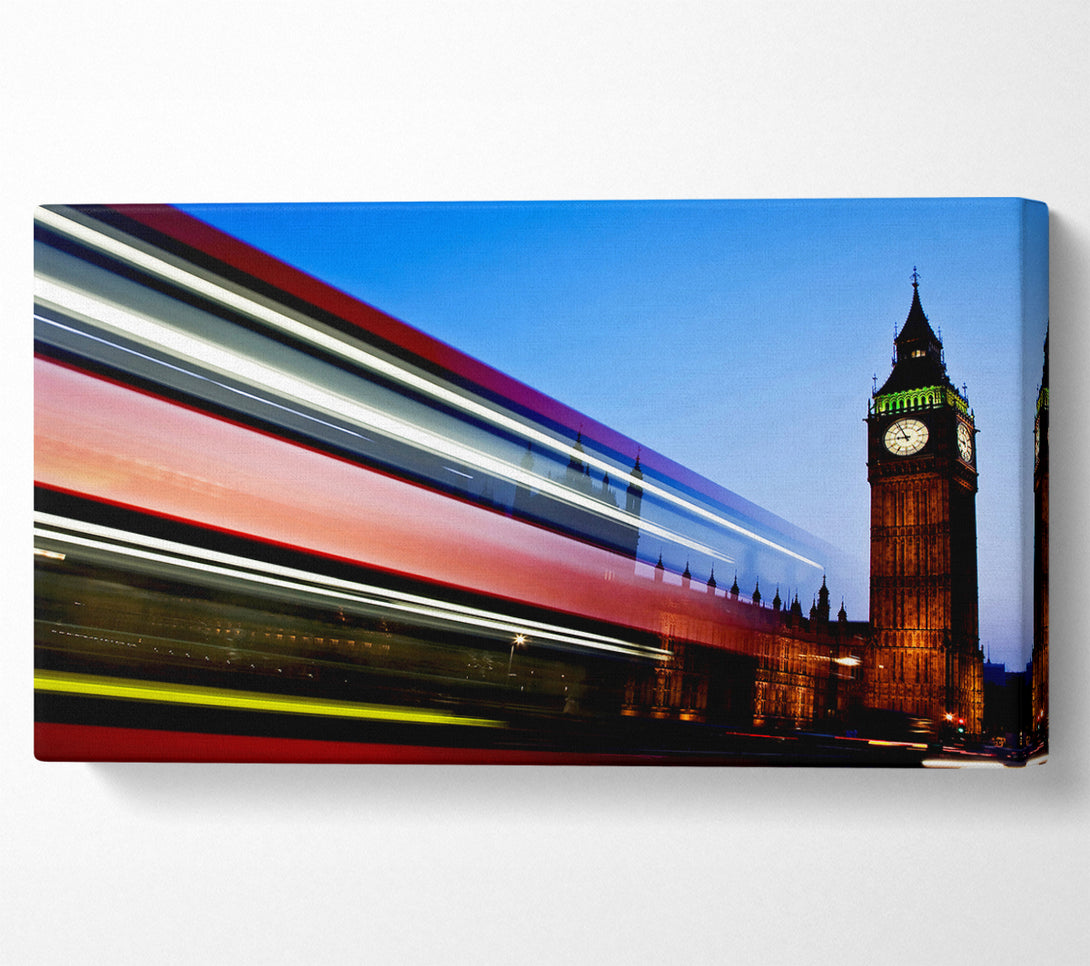  A Canvas Print of London Big Ben Double Decker Bus Canvas Art