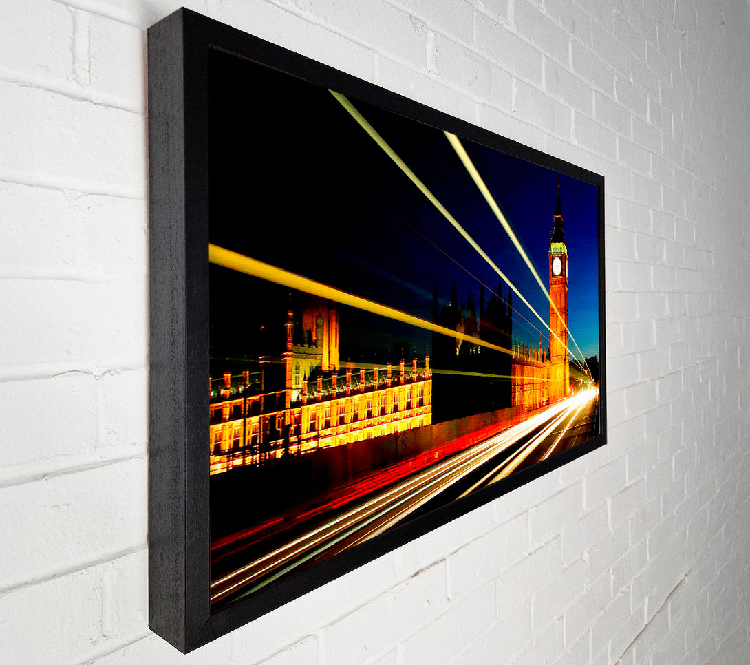  A Canvas Print of London Big Ben Lights Canvas Wall Art