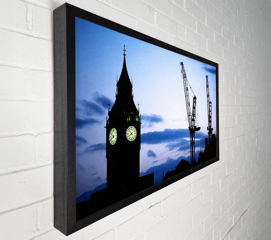  A Canvas Print of London Big Ben Lilac Night Skys Canvas Art