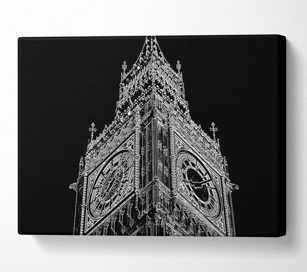 A Canvas Print of London Big Ben Canvas Wall Art