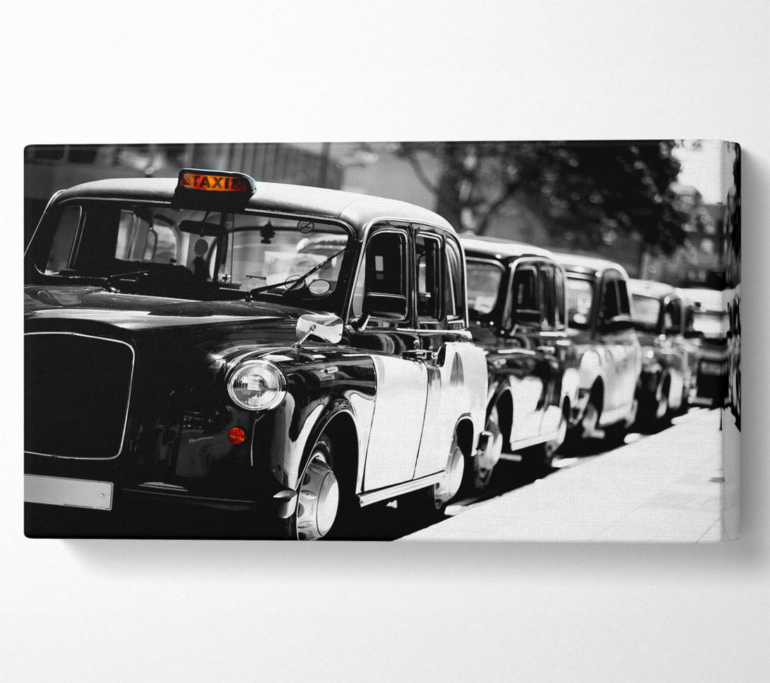  A Canvas Print of London Black Cabs Canvas Wall Art
