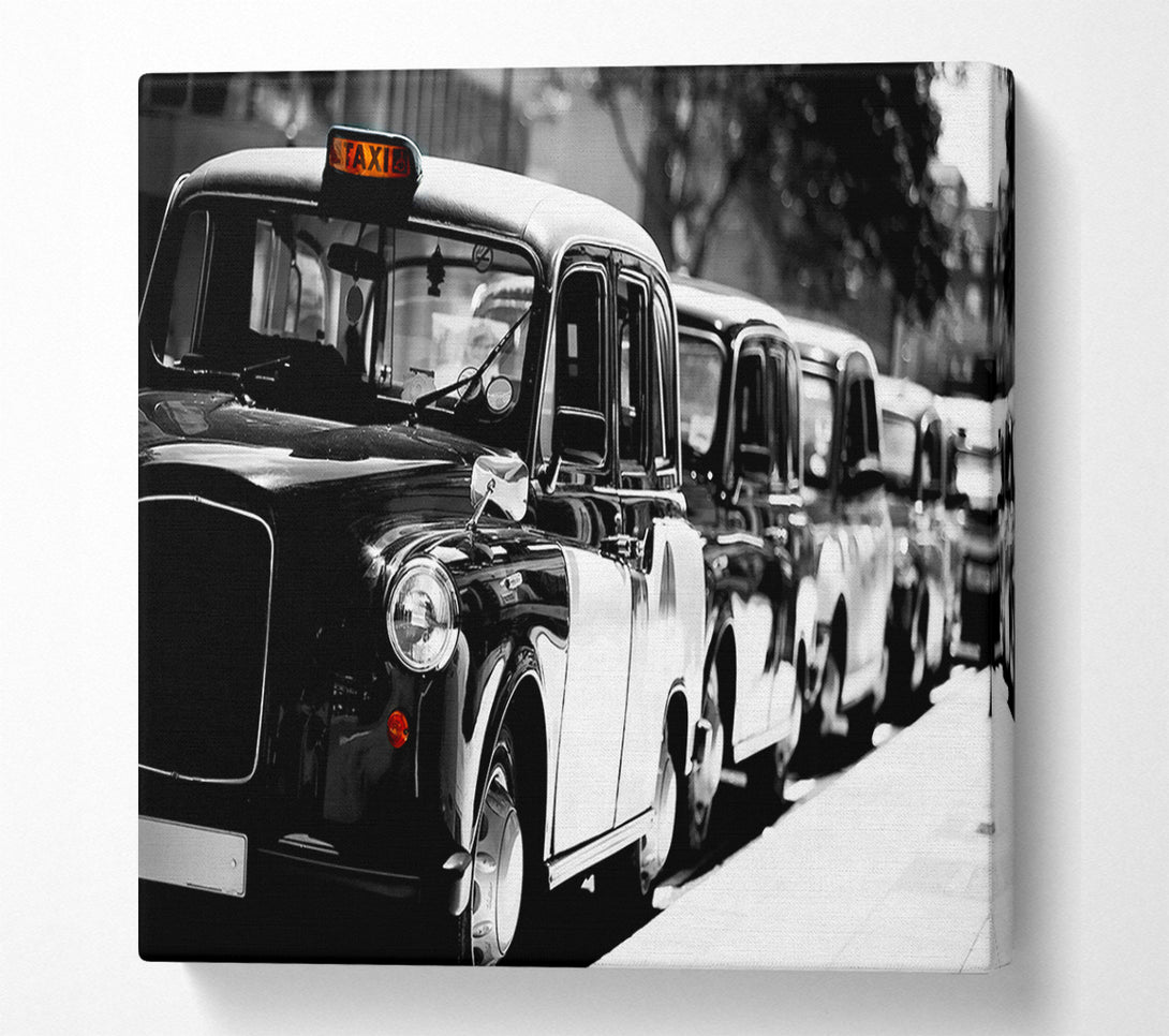  A Canvas Print of London Black Cabs Canvas Wall Art