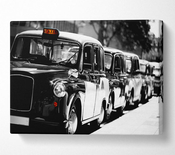  A Canvas Print of London Black Cabs Canvas Wall Art