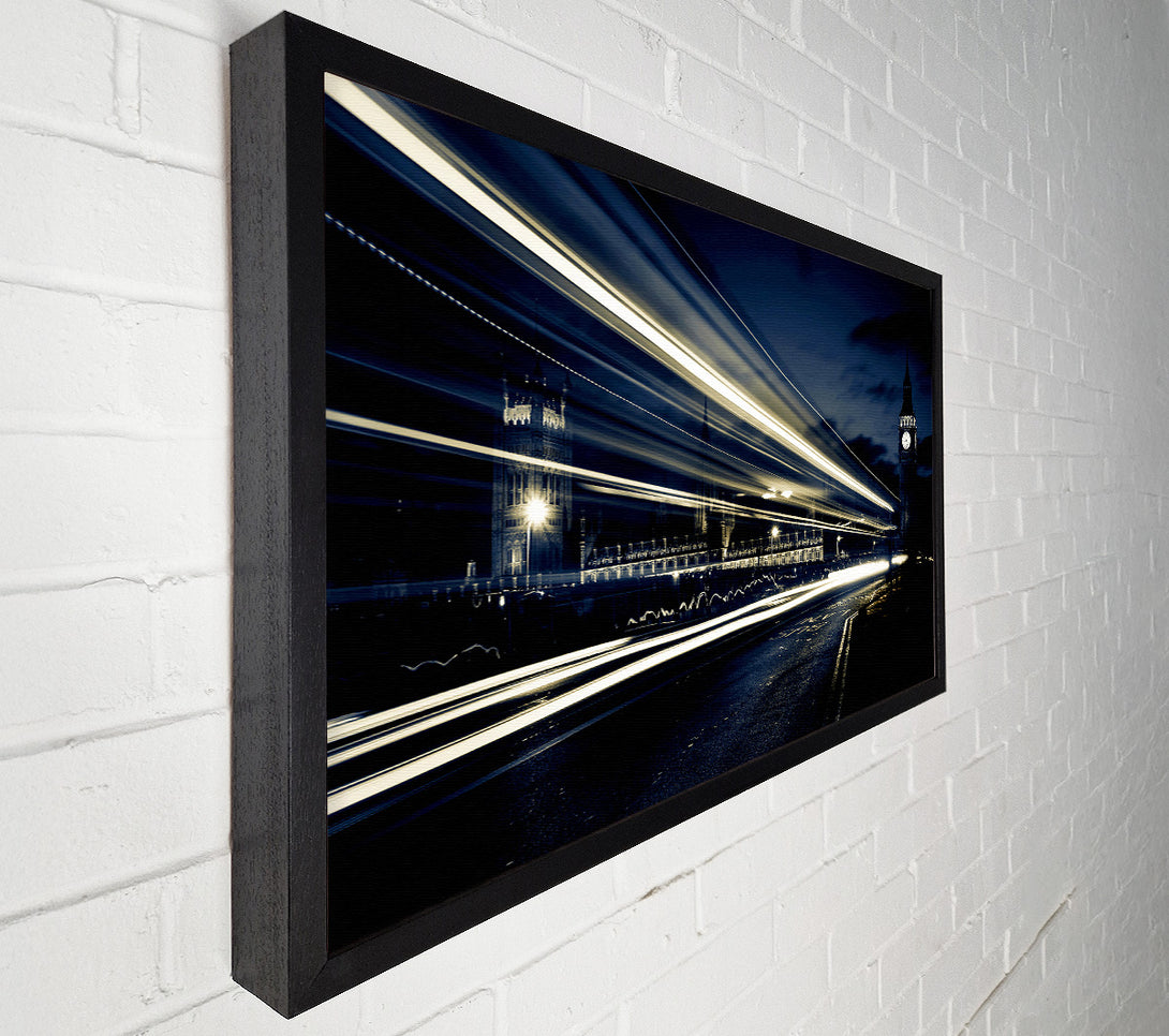  A Canvas Print of London Blue Nights Canvas Wall Art