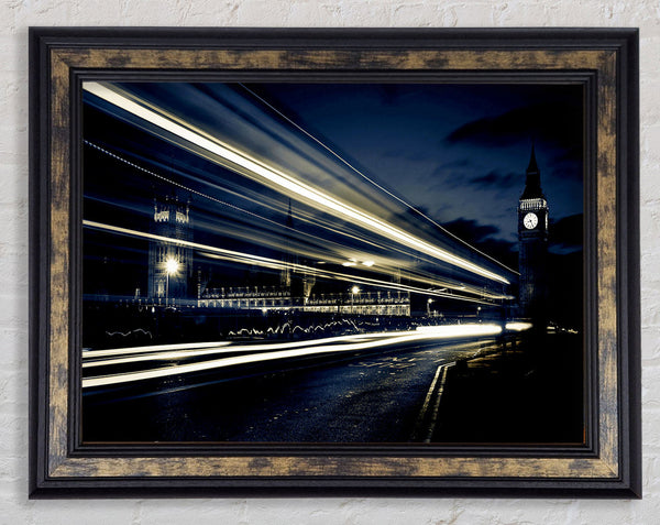 London Blue Nights Framed Print