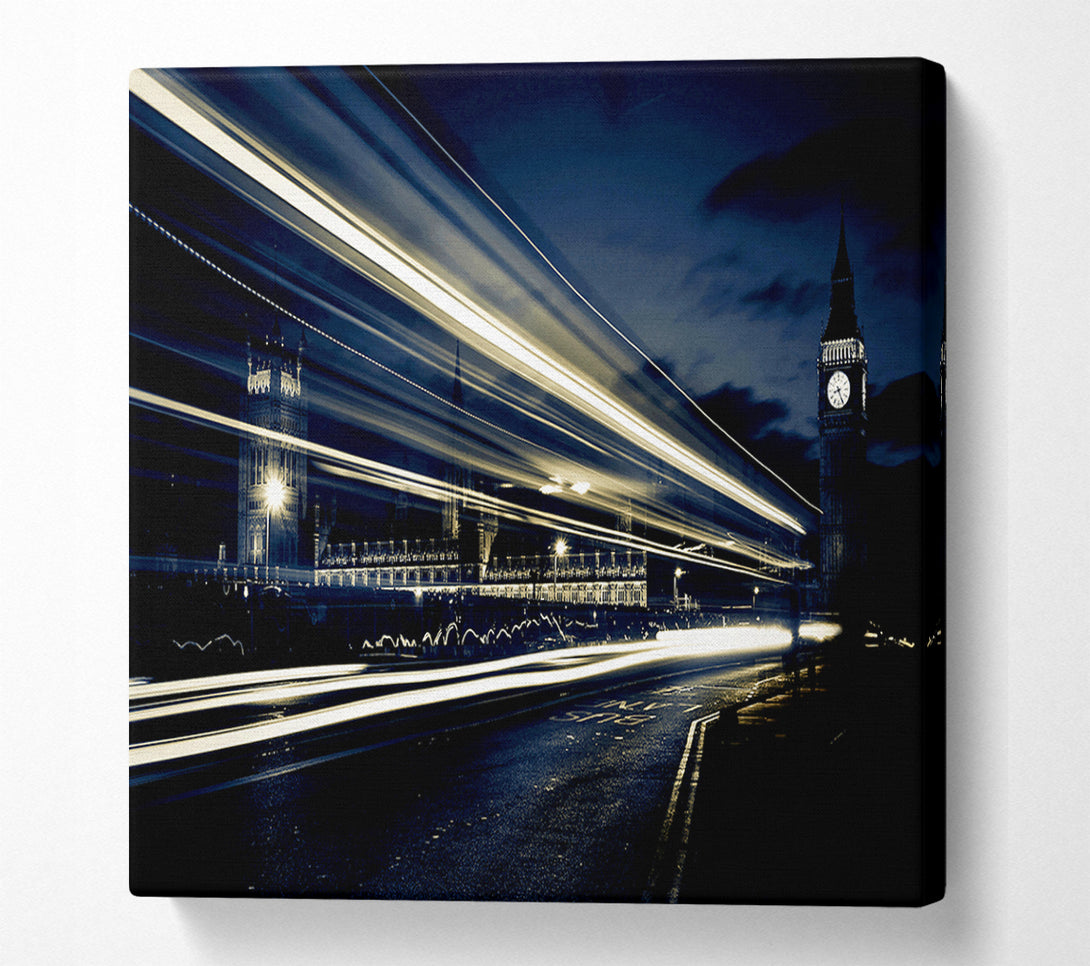  A Canvas Print of London Blue Nights Canvas Wall Art