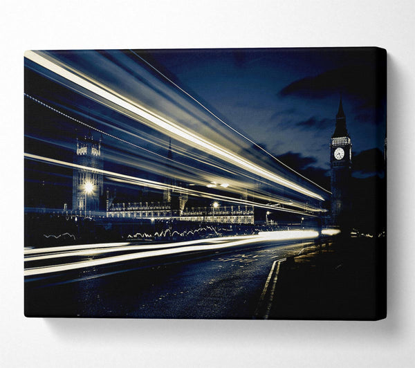 A Canvas Print of London Blue Nights Canvas Wall Art
