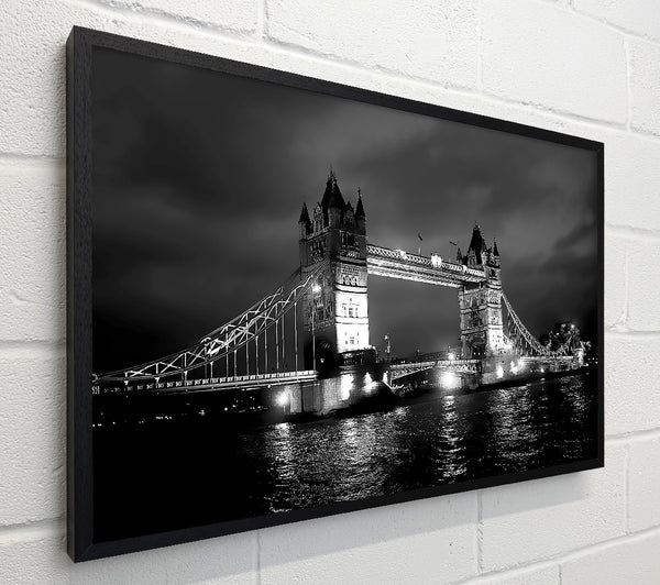 London Bridge At Night B n W