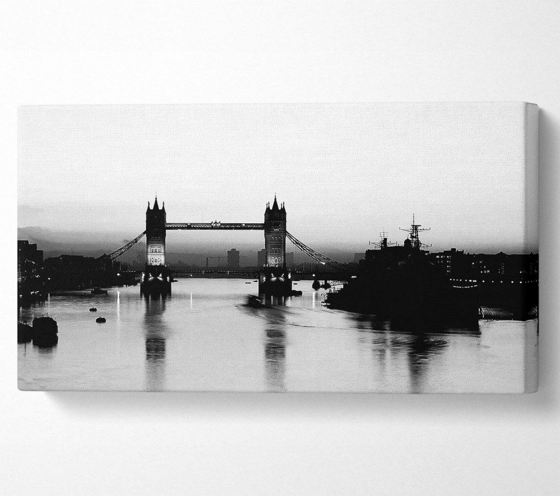  A Canvas Print of London Bridge B n W Canvas Print