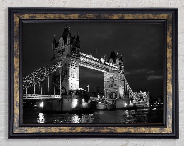 London Bridge Black Beauty Framed Print