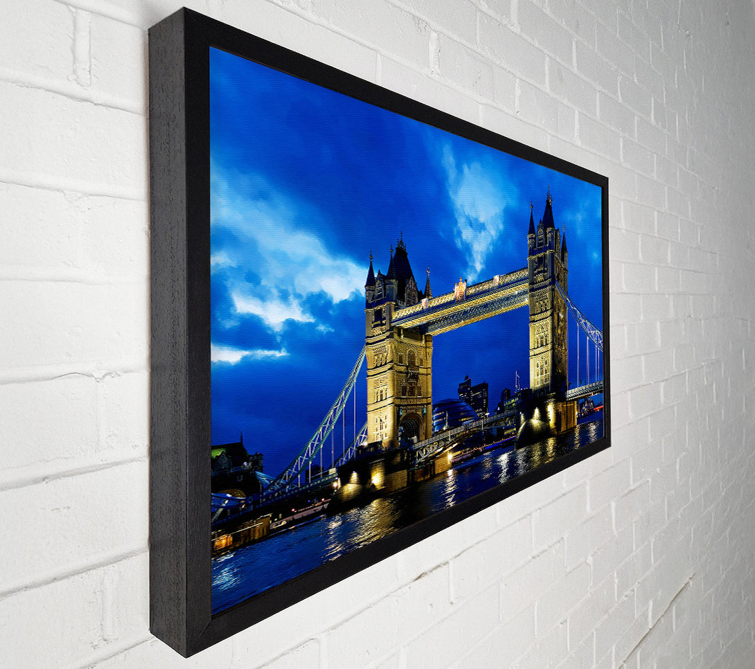  A Canvas Print of London Bridge Blue Evening Skys Canvas Wall Art