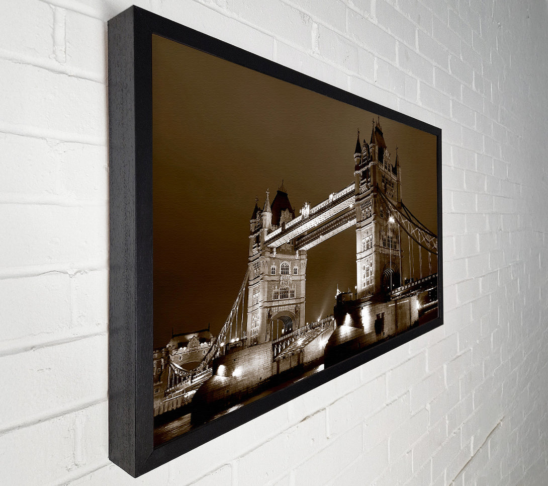  A Canvas Print of London Bridge Chocolate Skys Canvas Print