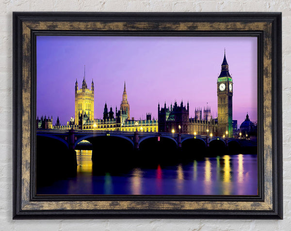 London Bridge City Lights Framed Print